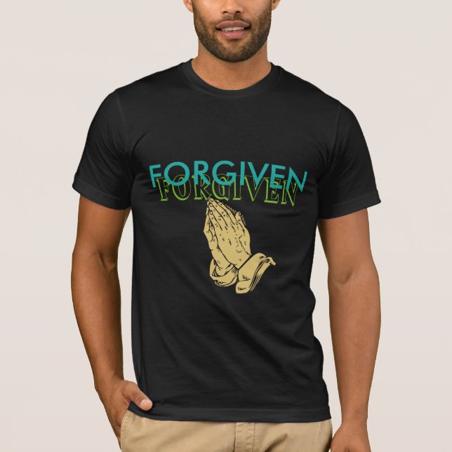 Camiseta Baptismo cristiano perdonado Bella Canvas Shirt (Anverso)