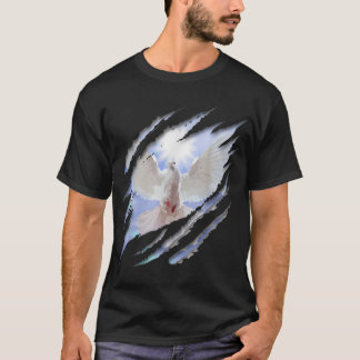 Camiseta Baptismo Espíritu Santo paloma blanca cristiana ba