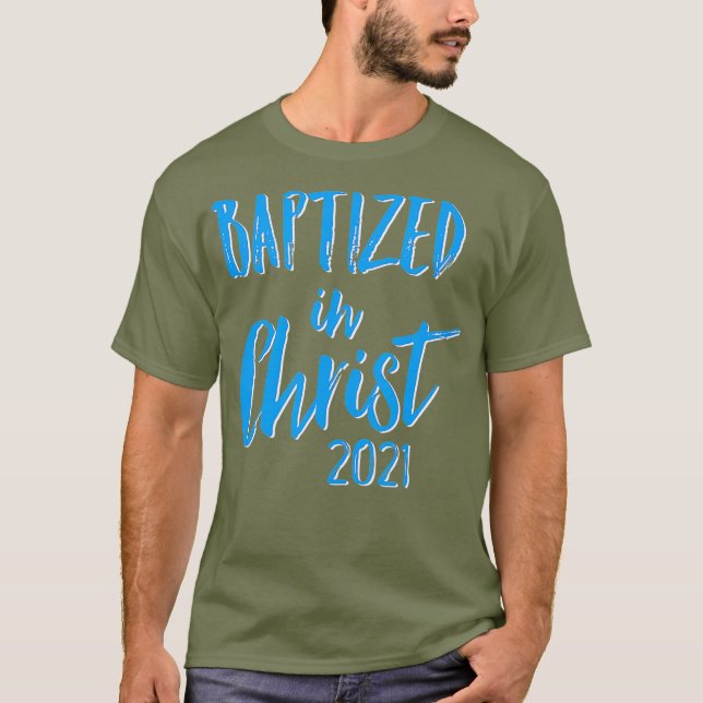 Camiseta Baptismo lindo bautizado en Cristo 2021 (Anverso)