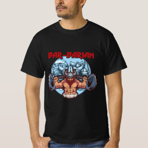 Camiseta Bar Barian Fitness Ejerce Guay Gimnasio Barbarie