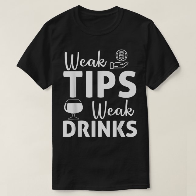 Camiseta Bar de barman dando consejos raros y sarcásticos s (Diseño del anverso)