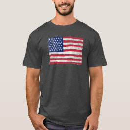 Camiseta Bar de la bandera estadounidense pinta una antigua