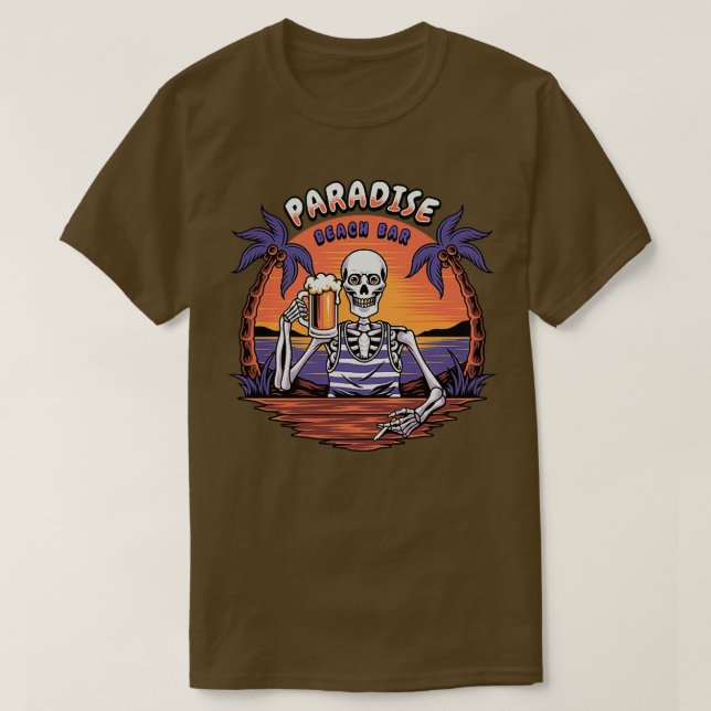 Camiseta bar de playa 2 (Diseño del anverso)