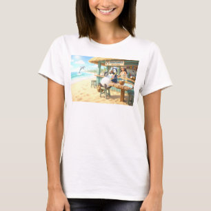 Camiseta Bar de playa del pingüino