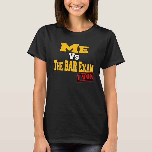 Camiseta Bar Exam Student Success Pass Shirt Gift Idea (Anverso)