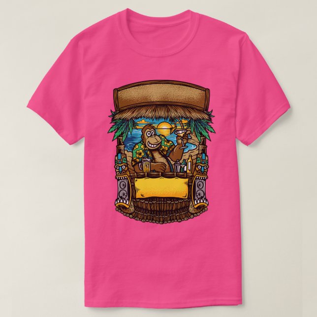 Camiseta Bar Gorilla Beach (Diseño del anverso)