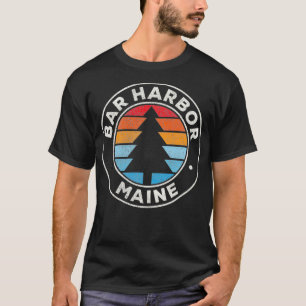 Camiseta Bar Harbour Maine ME Vintage Gráfico Retro 70