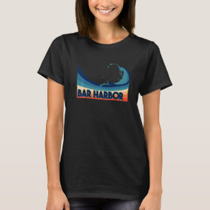 Camiseta Bar Harbour Maine Surf Vaca