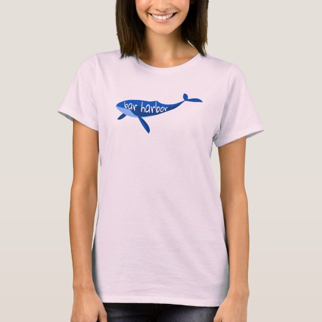 Camiseta Bar Harbour Maine Whale (Anverso)