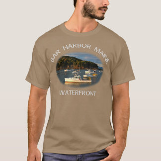Camiseta Bar Harbour, recuerdo de Maine Waterfront