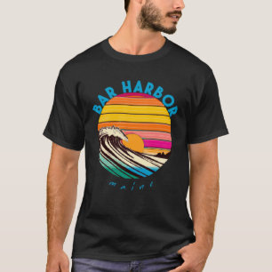 Camiseta Bar Harbour Retro 1980 Beach Style Maine
