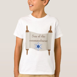 Camiseta Bar Mitzvah Torah Deslizante hijo del mandamiento