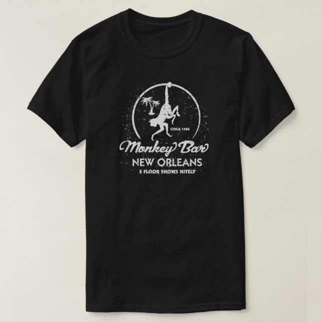 Camiseta Bar Monkey Nueva Orleans (Diseño del anverso)