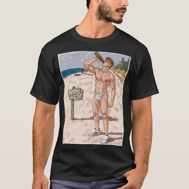 Camiseta Bara Beach Hunk 2 (Anverso)