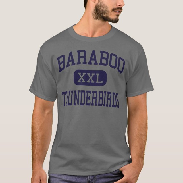 Camiseta Baraboo - Thunderbirds - alto - Baraboo Wisconsin (Anverso)