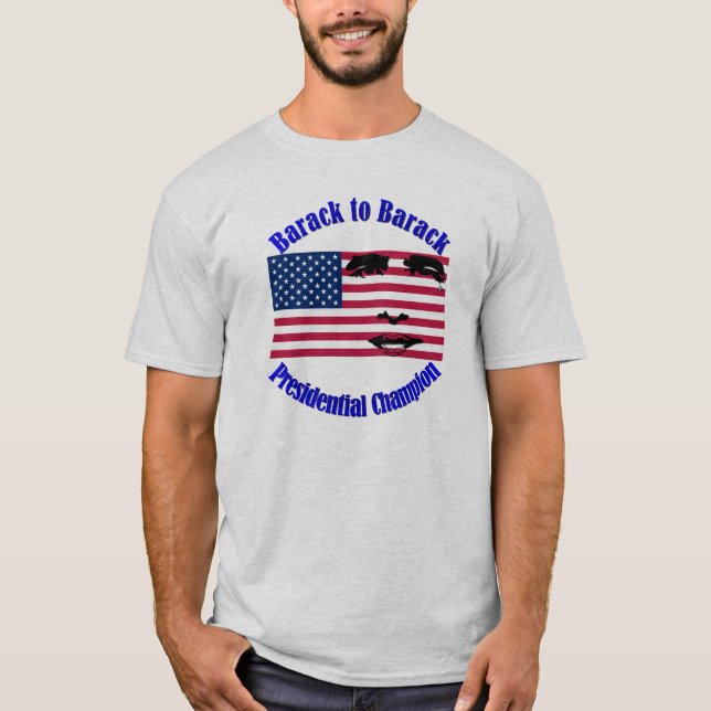 Camiseta Barack al campeón presidencial de Barack (Anverso)