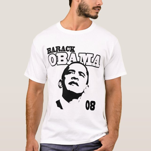 Camiseta Barack Obama 08 (ropa ligera) (Anverso)