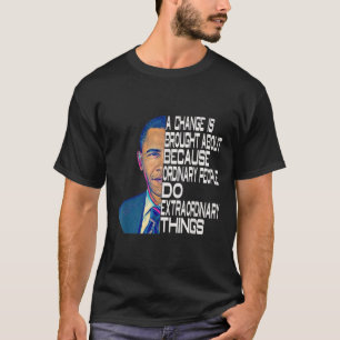 Camiseta Barack Obama 44ª Cita Política Del Presidente De E