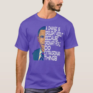 Camiseta Barack Obama 44º citas políticas de EE. UU. 1