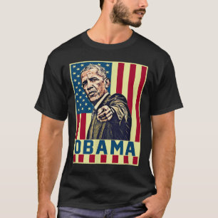 Camiseta Barack Obama 44º Presidente De Ee.Uu. Vintage El A