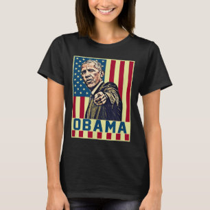 Camiseta Barack Obama 44º Presidente De Ee.Uu. Vintage El A