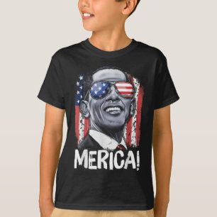 Camiseta Barack Obama 4 De Julio Merica Hombres Mujeres Usa