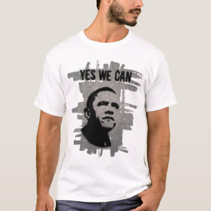 Camiseta Barack Obama (ambos lados) - asfalte la plantilla