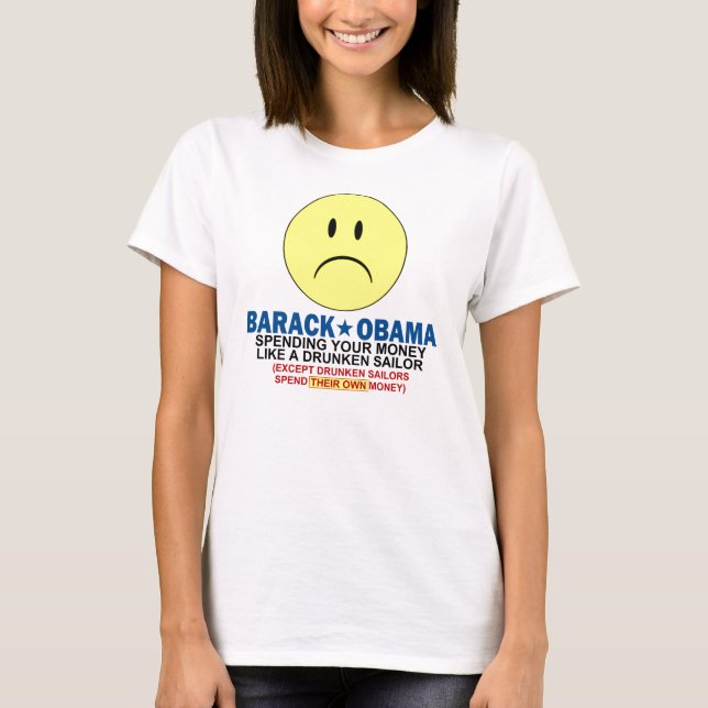 Camiseta Barack Obama anti (Anverso)