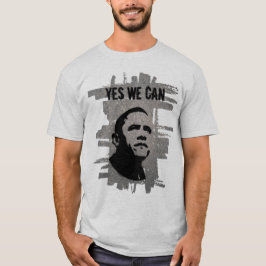 Camiseta Barack Obama. Asfalto de la plantilla