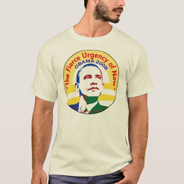 Camiseta Barack Obama Biden la urgencia feroz de ahora (Anverso)