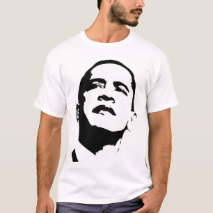 Camiseta Barack Obama blanco y negro
