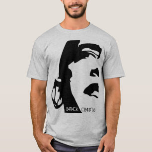 Camiseta Barack Obama blanco y negro