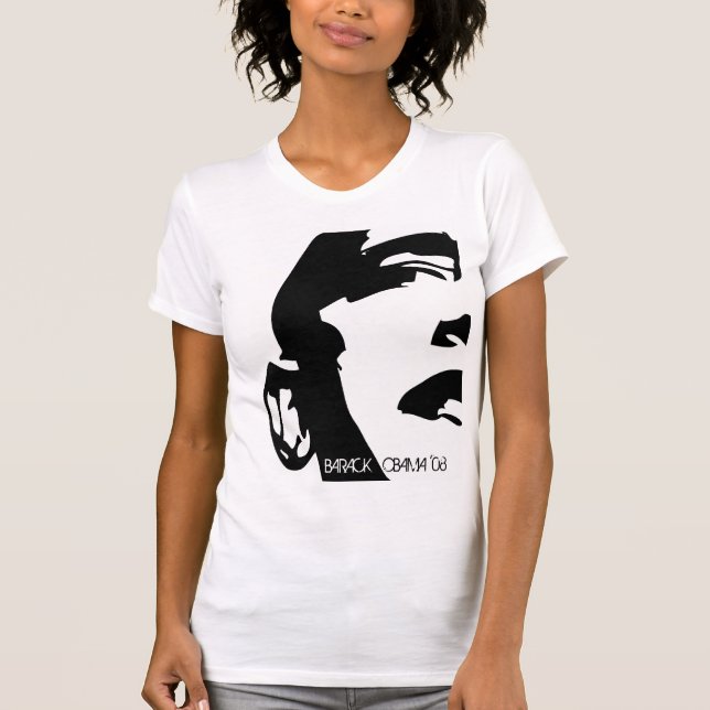 Camiseta Barack Obama blanco y negro (Anverso)