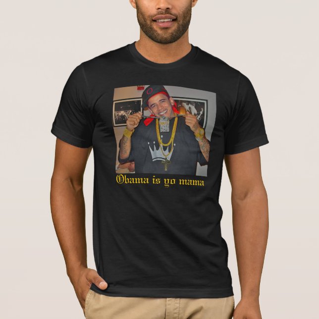 Camiseta Barack-Obama-Bling-Bling-25322, Obama es mamá del (Anverso)