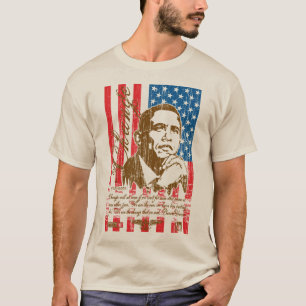 Camiseta Barack Obama - cambie (el vintage)