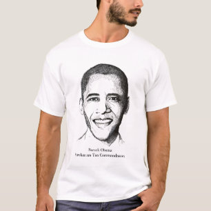 Camiseta Barack Obama - diez mandamientos