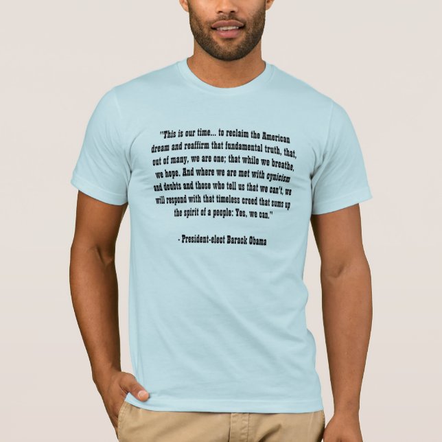 Camiseta Barack Obama - Discurso de aceptación (Anverso)