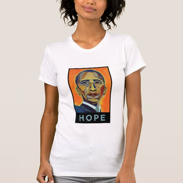 Camiseta Barack Obama - esperanza - modificado para (Anverso)