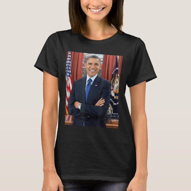 Camiseta Barack Obama Foto 44º presidente Potus Patriótico (Anverso)