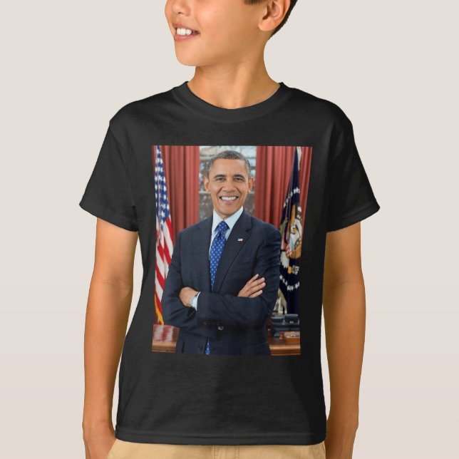 Camiseta Barack Obama Foto 44º presidente Potus Patriótico (Anverso)
