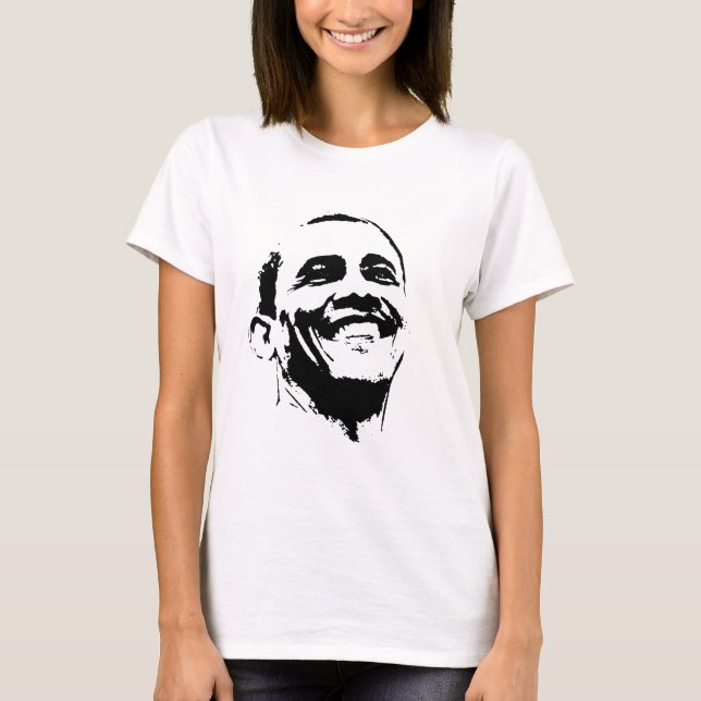 Camiseta Barack Obama hace frente (Anverso)