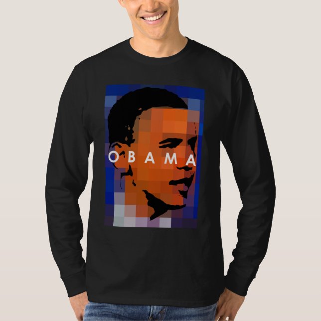 Camiseta Barack Obama hace frente (Anverso)