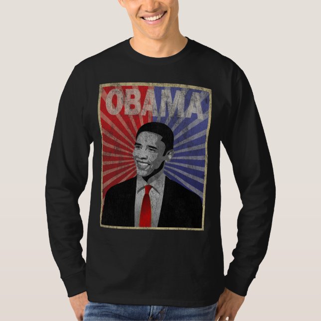 Camiseta Barack Obama intrépido (Anverso)