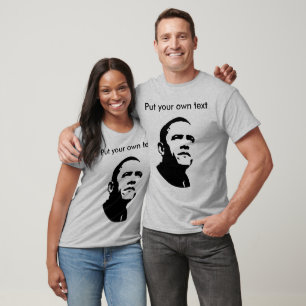 Camiseta Barack Obama - modifiqúelo para requisitos