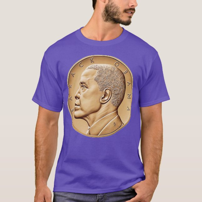 Camiseta Barack Obama Moneda Estados Unidos Estados Unidos (Anverso)