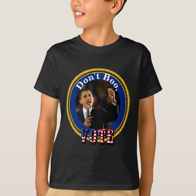 Camiseta Barack Obama No Abuchee Voto  (Anverso)