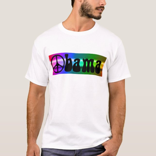 Camiseta Barack Obama para la paz (Anverso)