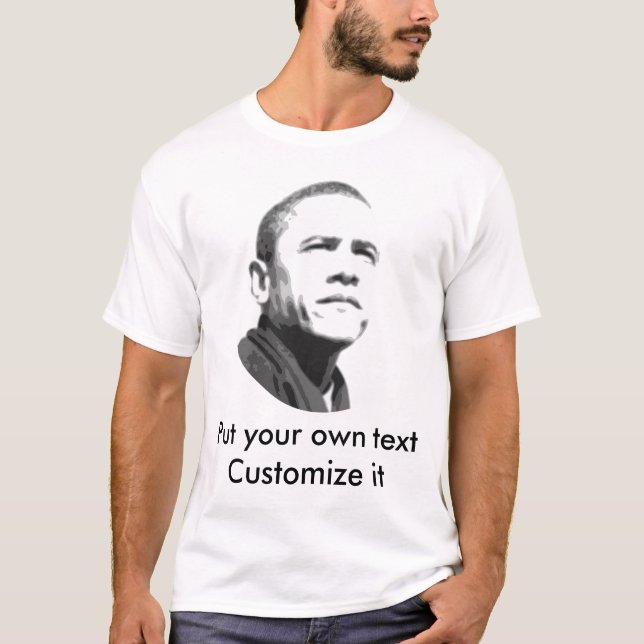 Camiseta Barack Obama - personalizable (Anverso)