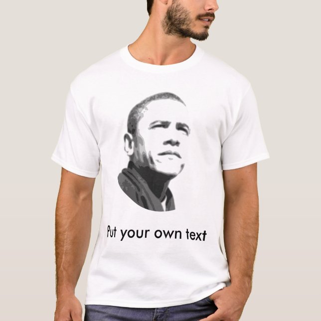 Camiseta Barack Obama, personalizable (Anverso)