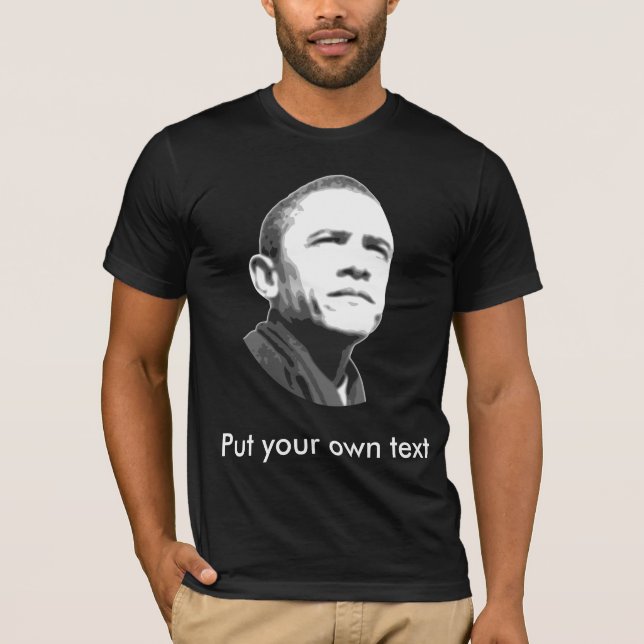 Camiseta Barack Obama, personalizable (Anverso)